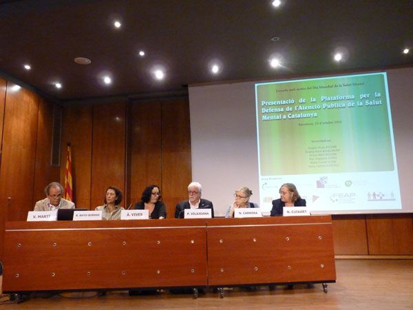 Presentació Plataforma per la Defensa de l'Atenció Pública en Salut Mental a Catalunya