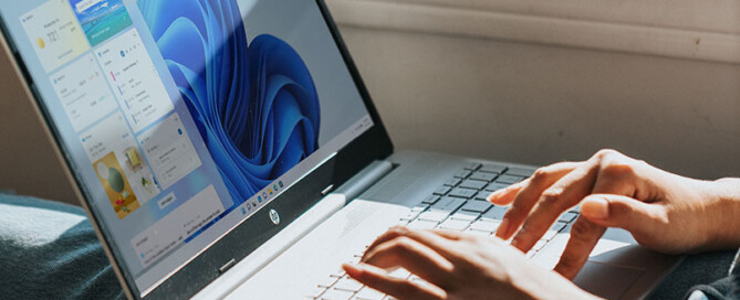 Person Working on Laptop