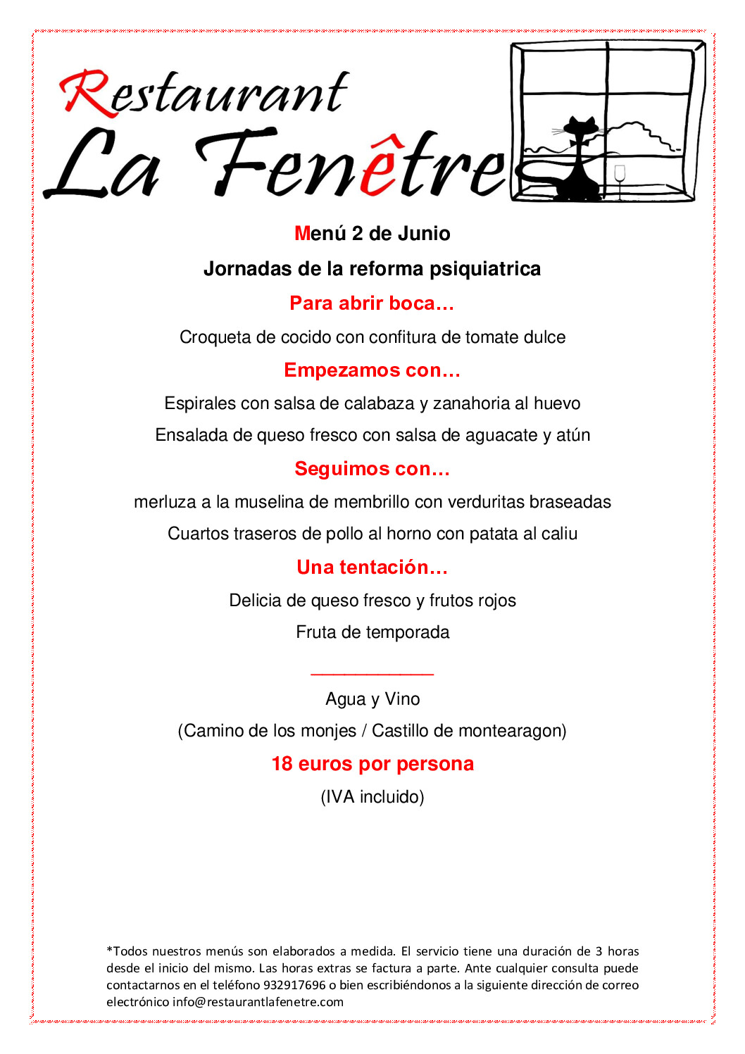 Menú Jornada Reforma Psiquiatrica