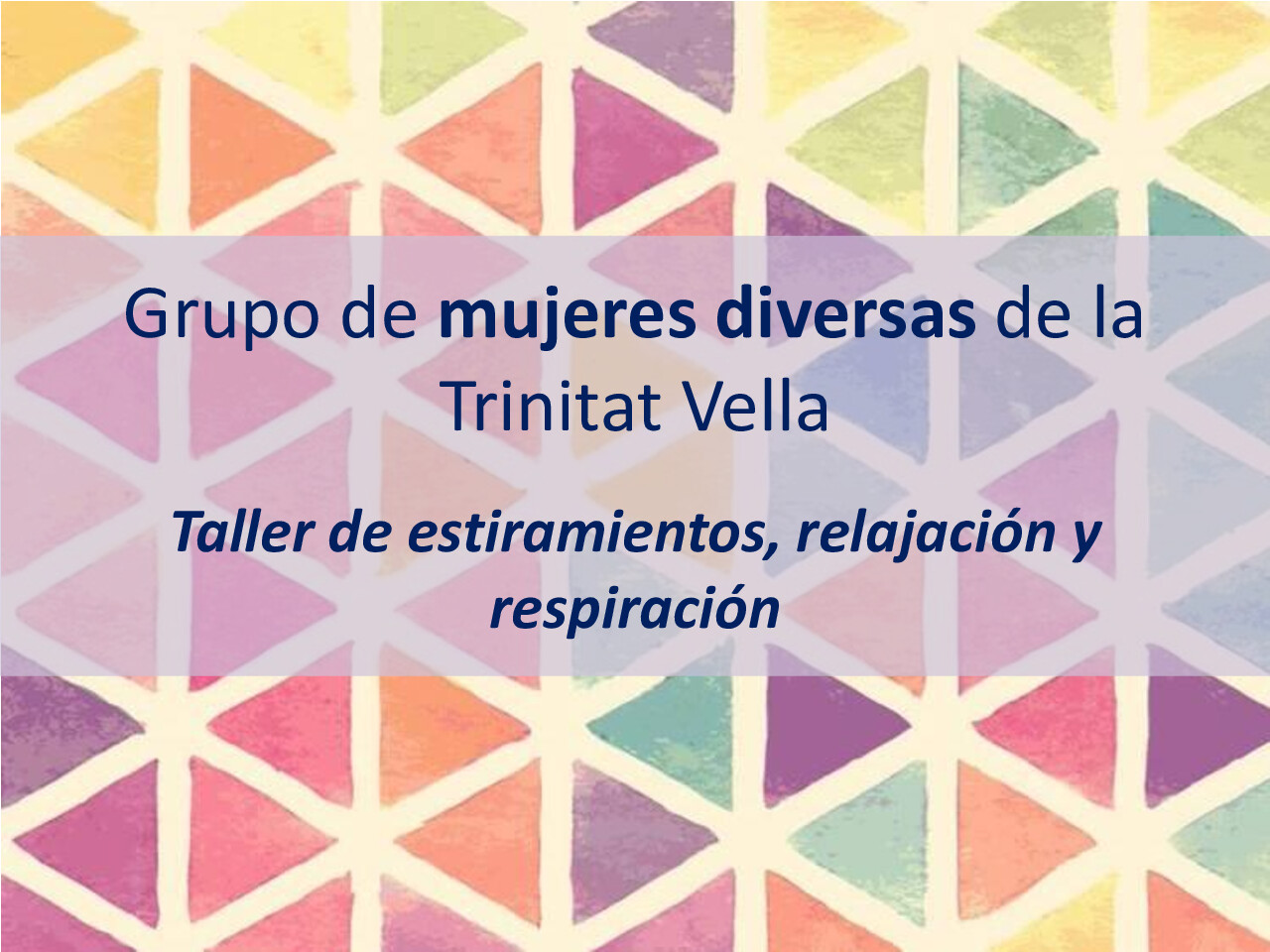 6è Congrés SM - “TALLER TRENCADIS. Propostes per a la promoció de la SM a través de la paraula (GT3)”