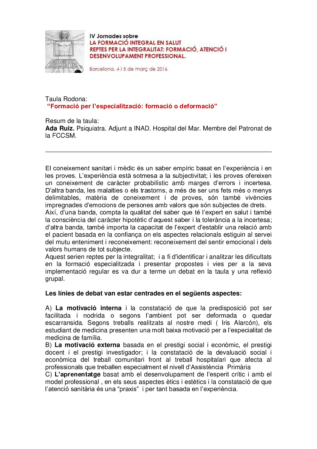 Resum Taula 1. Ada Ruiz