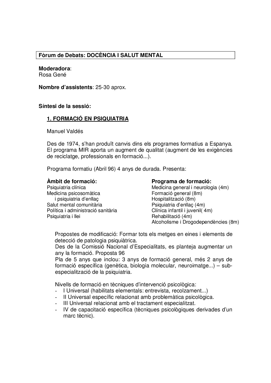 Docencia i salut mental