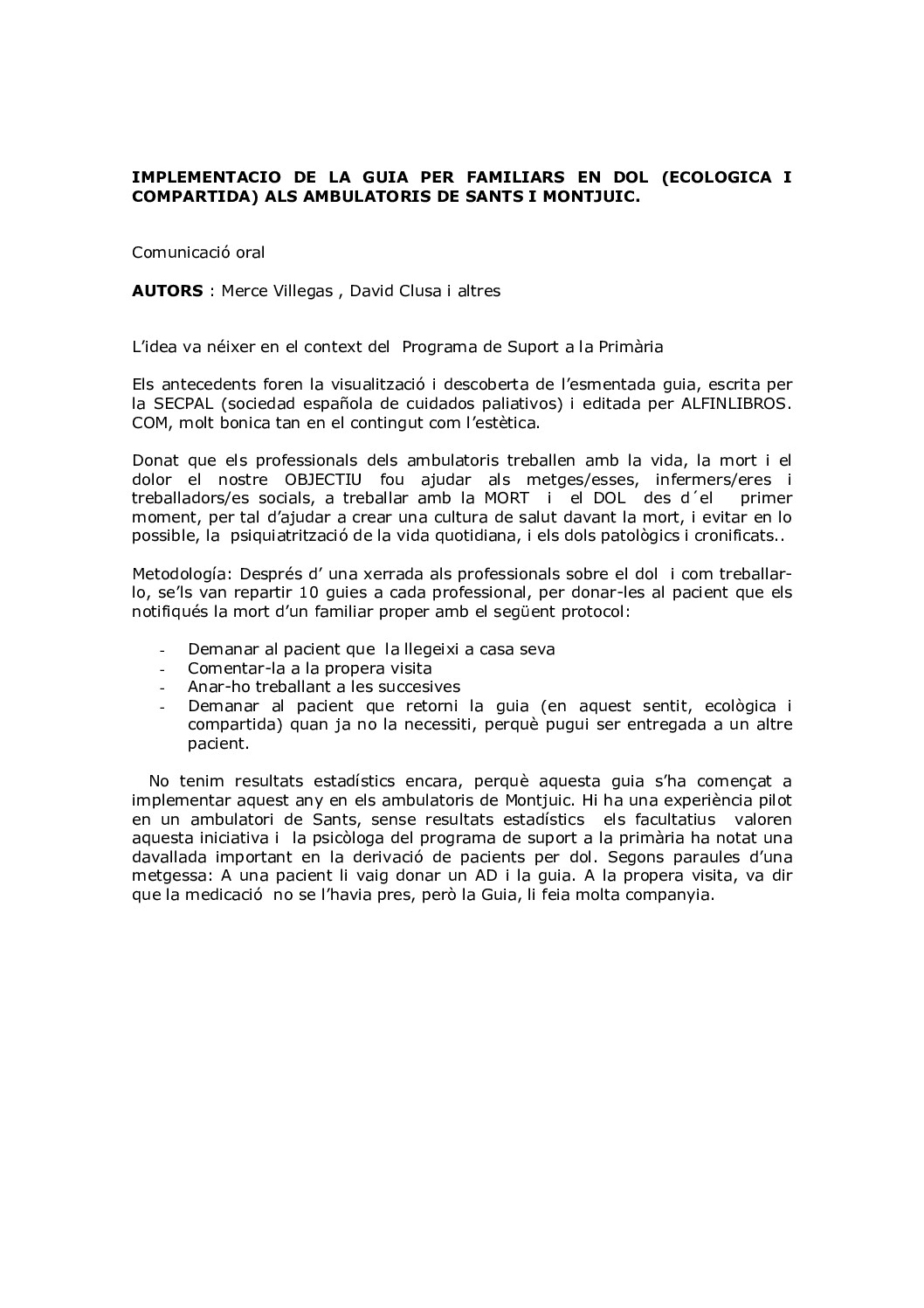 Guia per familiars en dol