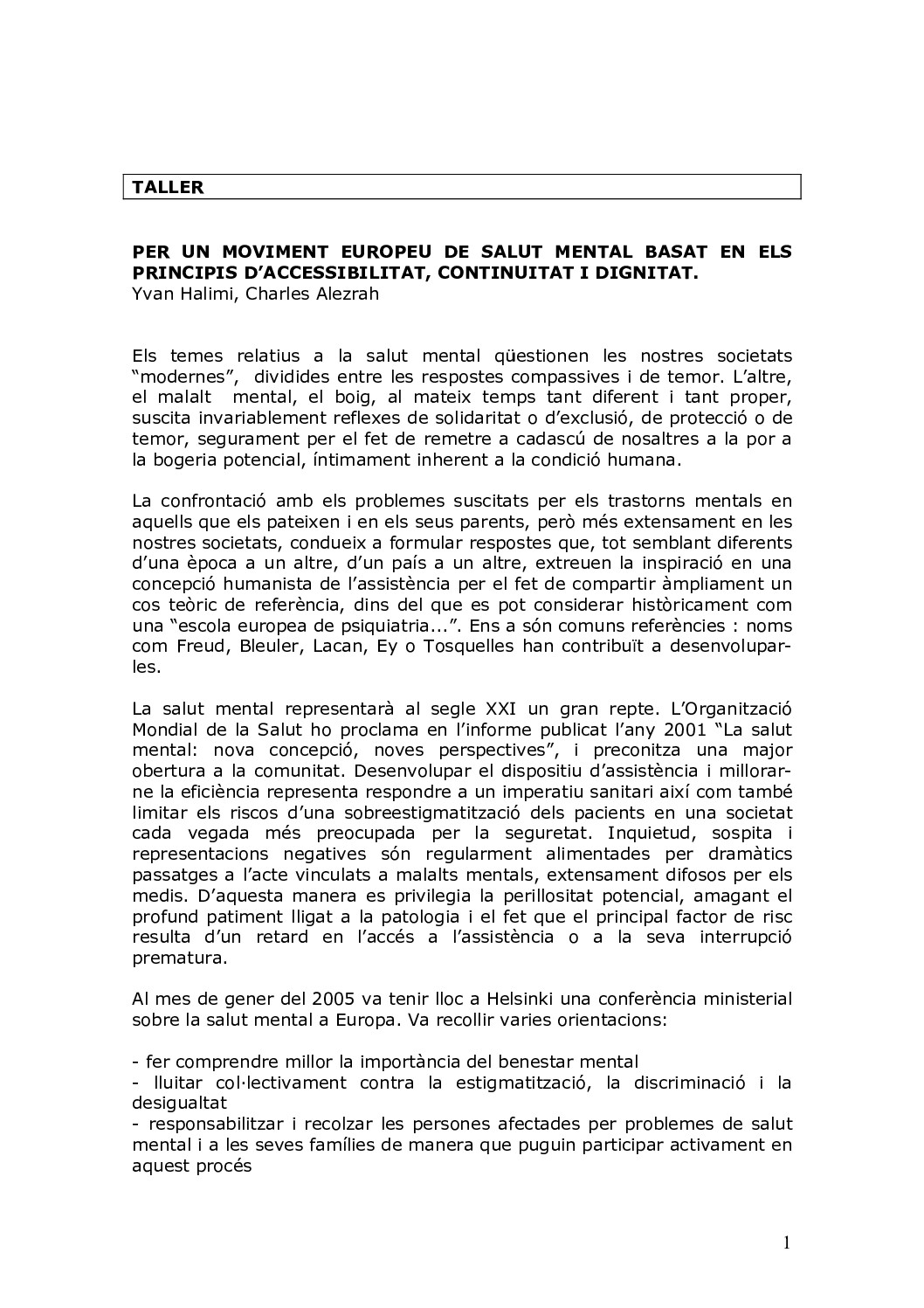 Moviment europeu de salut mental