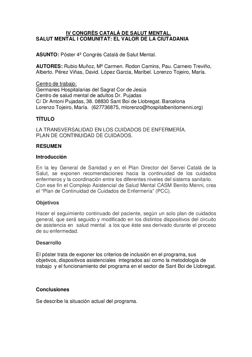 Salut mental i comunitat