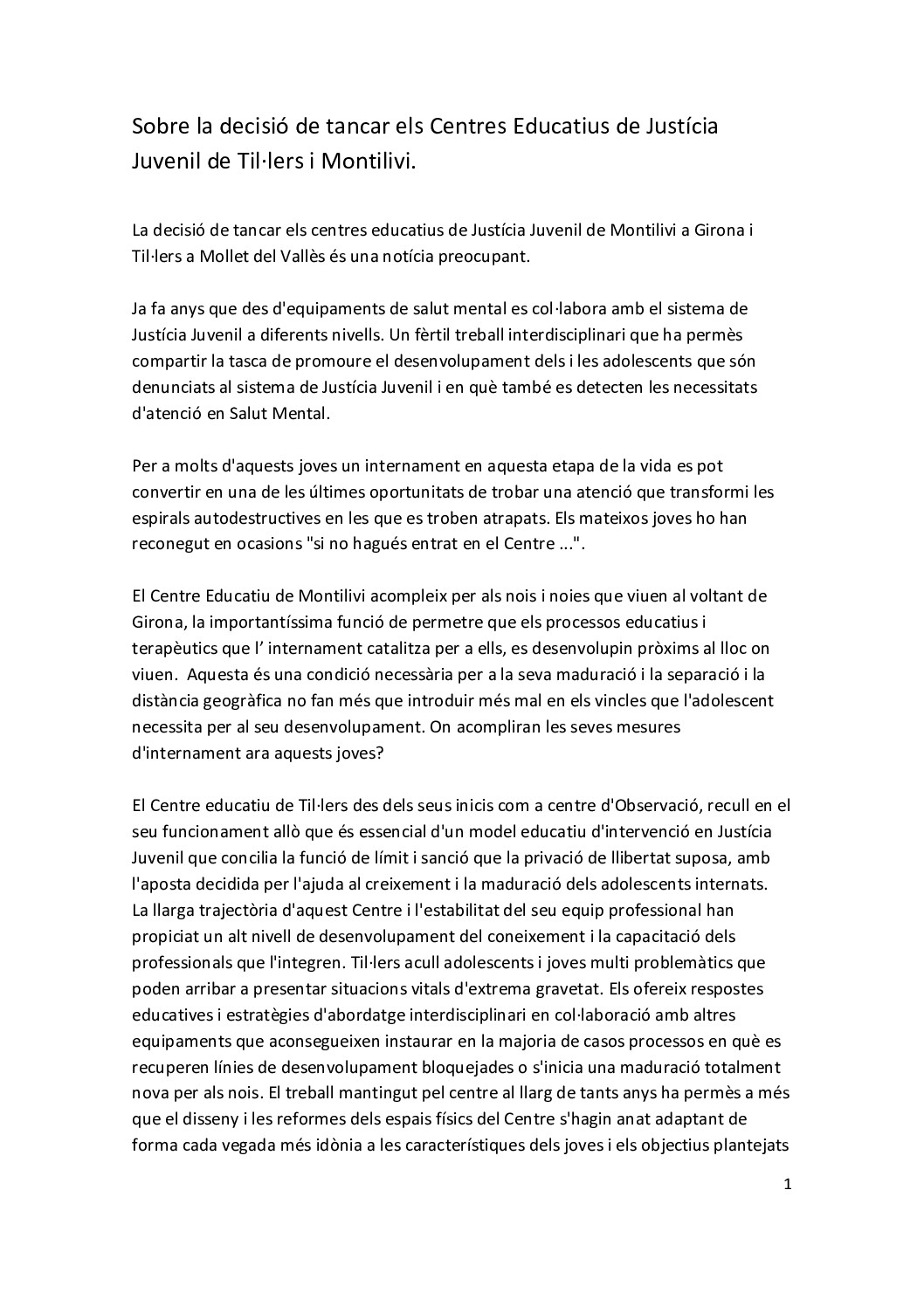 Tancar centres educatius