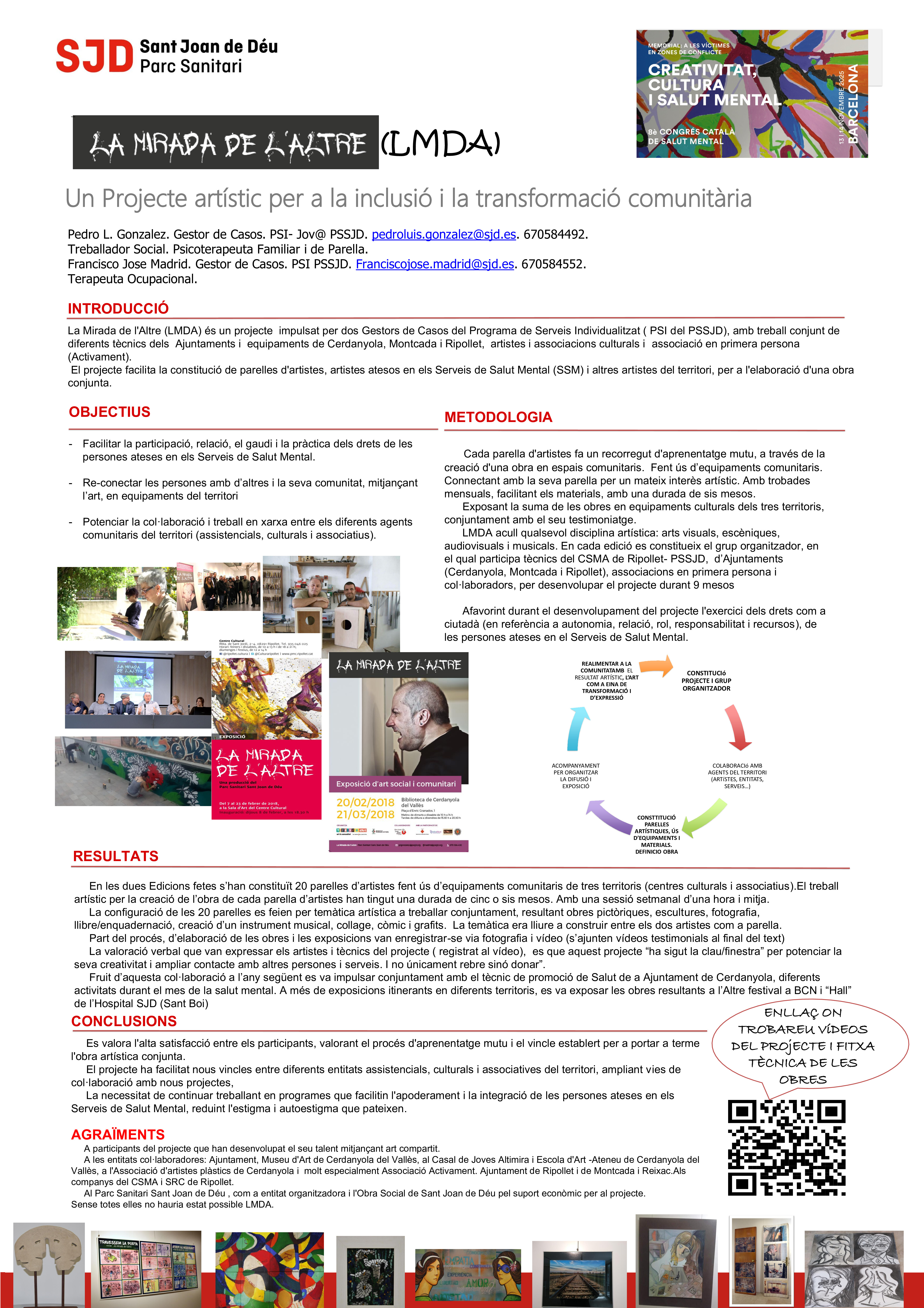 La mirada de l’altre (LMDA): Un projecte artístic per a la inclusió i la transformació comunitària
